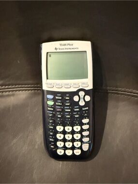 Texas Instruments TI-84 Plus Graphing Calculator in Black and White